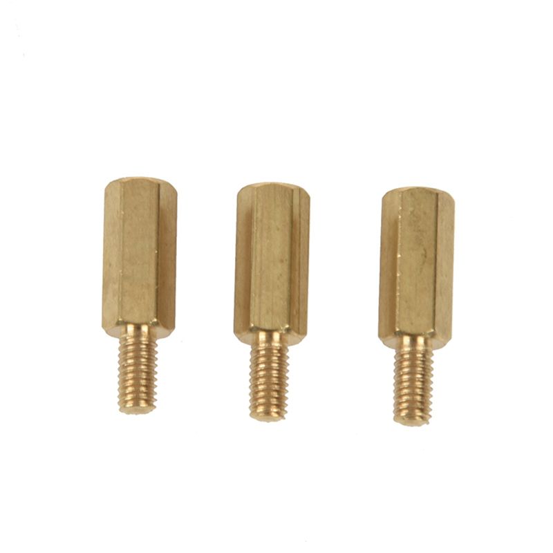 A74E-500 Pcs M3 Male X M3 Female 11Mm Length Brass Screw Thread PCB Stand-Off Spacers