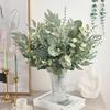 100pcs Artificial Eucalyptus Leaves Stems Eucalyptus Branches Artificial Plants for Home Wedding Decor