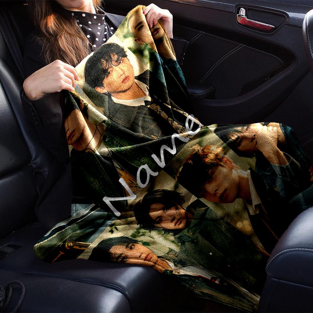 Personalisierte Decke im Stray Kids-Design - Perfekt für Sofa, Bett, Reisen & Outdoor | Maschinenwaschbar, Gemütlich & Langlebig.
