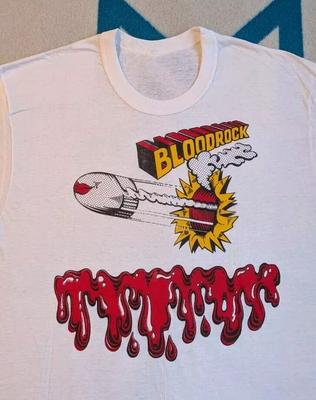 Neues Bloodrock Weiß 100% Baumwolle Kurzarm Geschenk für Fan Shirt BT1194 Unisex T-Shirt
