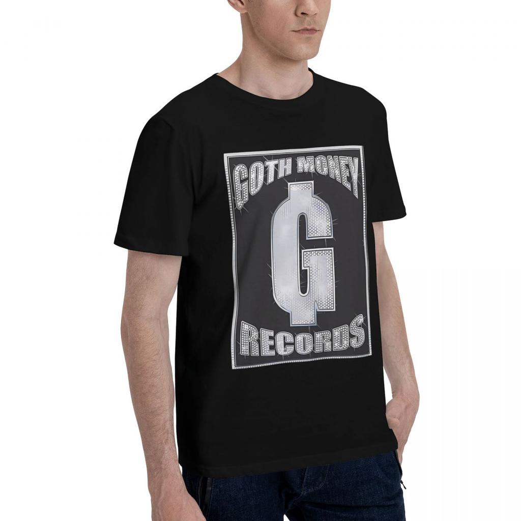 Goth Money Records Bling 100% Bomull Vardaglig Andningsbar Bekväm T-shirt Högkvalitativa Herrkläder Roliga Gåvor