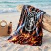 Asciugamano da Spiaggia in Microfibra con Stampa Manchester City Asciugatura Rapida Assorbente Grande Asciugamano per Spiaggia Nuoto Viaggio