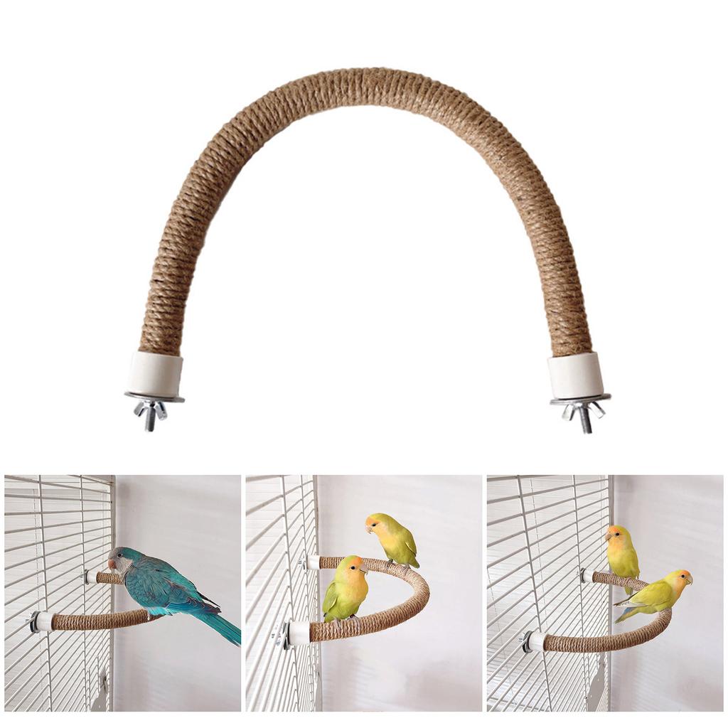 Parrots Grinding Scratchers Perch Cage Mount Bird Stand Cage Toy Rod Swing Rack Toy Grinding Perch Supplies