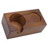 Solid Beech Wood Coffee Portafilter Holder Coffee Tamping Station  Coffee Making Accessories