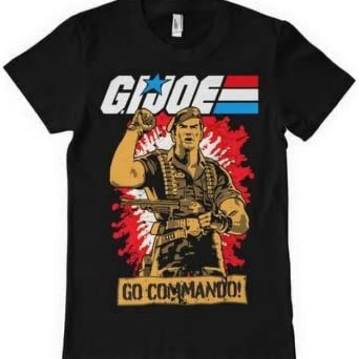 

G.I. Joe Officially Licensed Go Commando Mens T-Shirt XXXXXL чорний