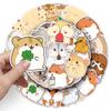 50pcs Waterproof Hamster Cartoon Stickers for DIY Kids' Water Bottles & Suitcases
