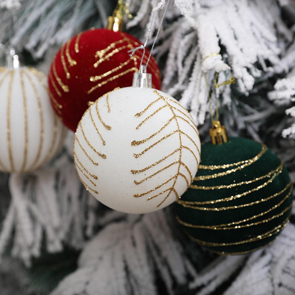 Christmas Party Decor Festive Tree Decor Christmas Ball Set Garden Wedding Decorations Sturdy Material Construction