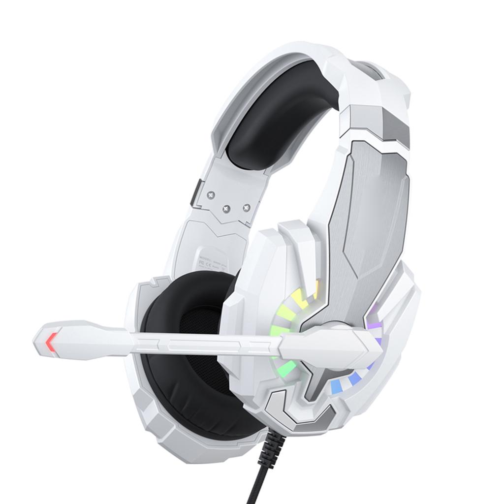 3.5mm Gaming Headset with Noise Isolating Microphone, Over Ear Game Headset, LED Light, Volume