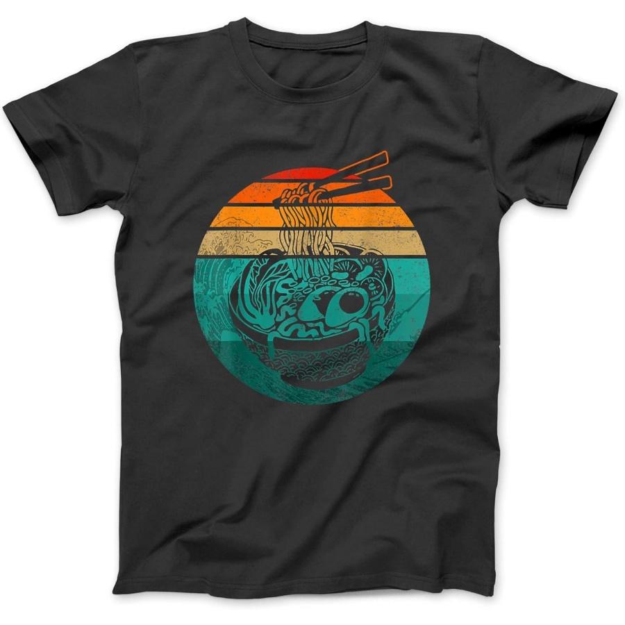 

Ramen Retro Style Vintage Anime Japanese Girls Teenager T-Shirt Black XXXXXL різнокольоровий