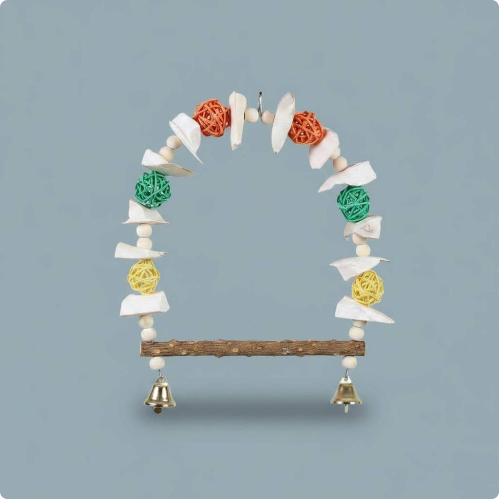 Parrot Enclosure Toy Calcium Support Bird Gnaw Toy Pet Supply Gnaw Resistant Exercise and Play for Aviary