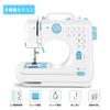 Beginner-friendly Electronic Sewing Machine with 12 Stitch Types, Reverse Stitch Function, 2-way Power Supply, 42-piece Sewing Kit Included, Adjustabl