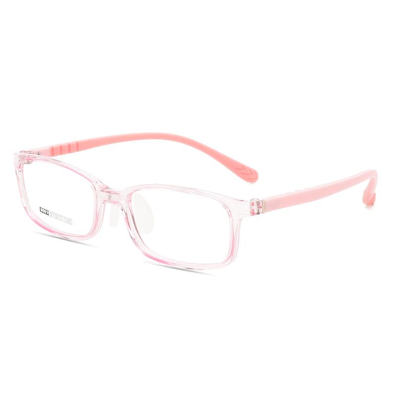 Ultra-Light Children's Glasses Frames with Silicone Nose Pads and Myopia Lens Option