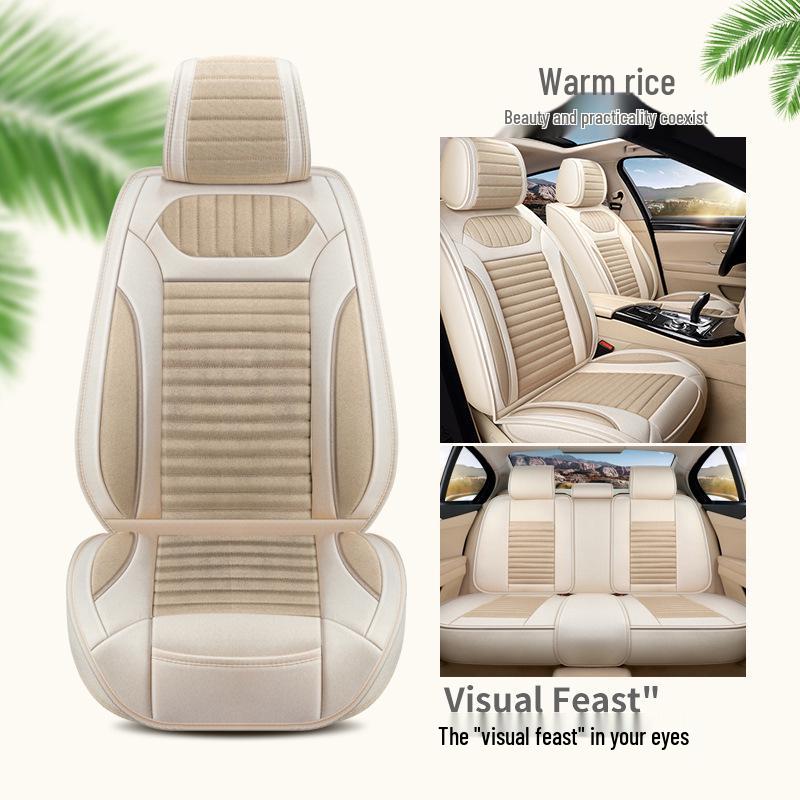 

Cartoon Full Wrap Car Seat Cover, All-Season Fit for Five-Seat Models like Bora, Focus, Sagitar, and Sylphy