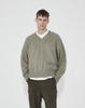 Hoite Het Mohair V Neck Knit (Light Khaki)