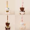 Bear Wear Dress Plush Keychain Stuffed Doll Pendant Backpack Decoration Gift