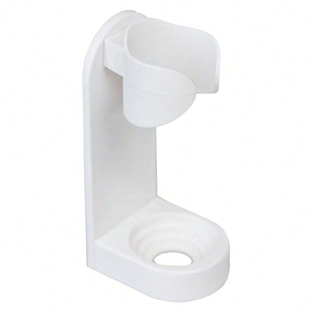 Wall-Mounted Storage Rack For Electric Toothbrushes, Adhesive Type, No Drilling Required, Toothbrush Head Holder 1PC белый
