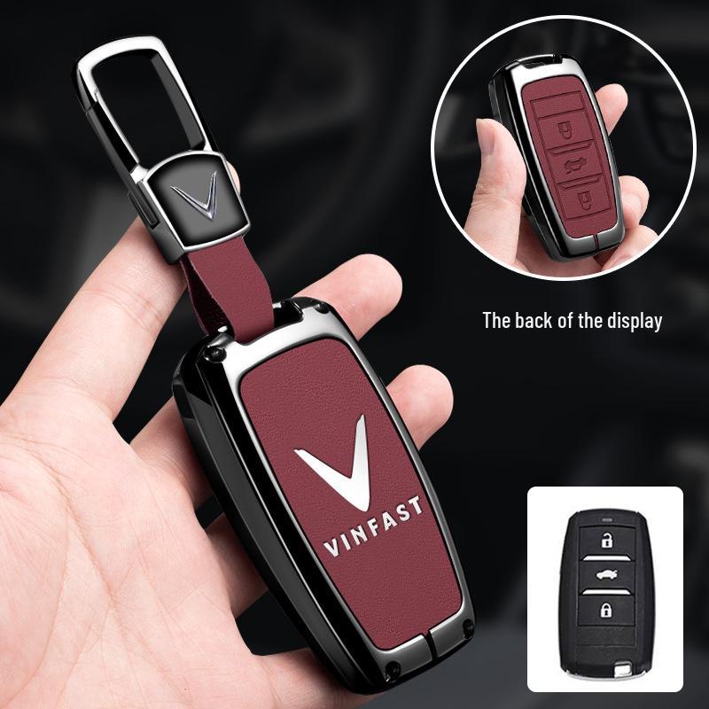 Vinfast Vietnam Car Key Case for Zhonghua V5/VF8 VF3/5/9 with Premium Keyring Buckle