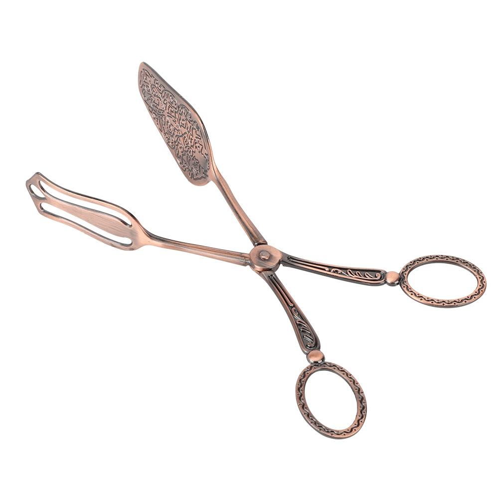 Retro Elegant Zinc Alloy Bread Tong Cooking Baking Kitchen Food Clip