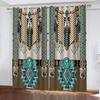 Blackout Curtains 3D Indian Pattern Prints Home Decoration Sun Shade Curtains 2 Panel Living Room Bedroom Window Decoration