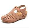 New Retro Summer Wedge Heel Closed-Toe Sandals for Women