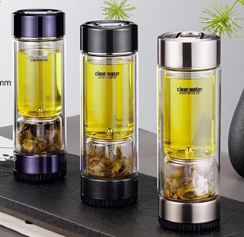 SHIMIZU Ceramic & Stainless Steel Portable Tea Separation Mug