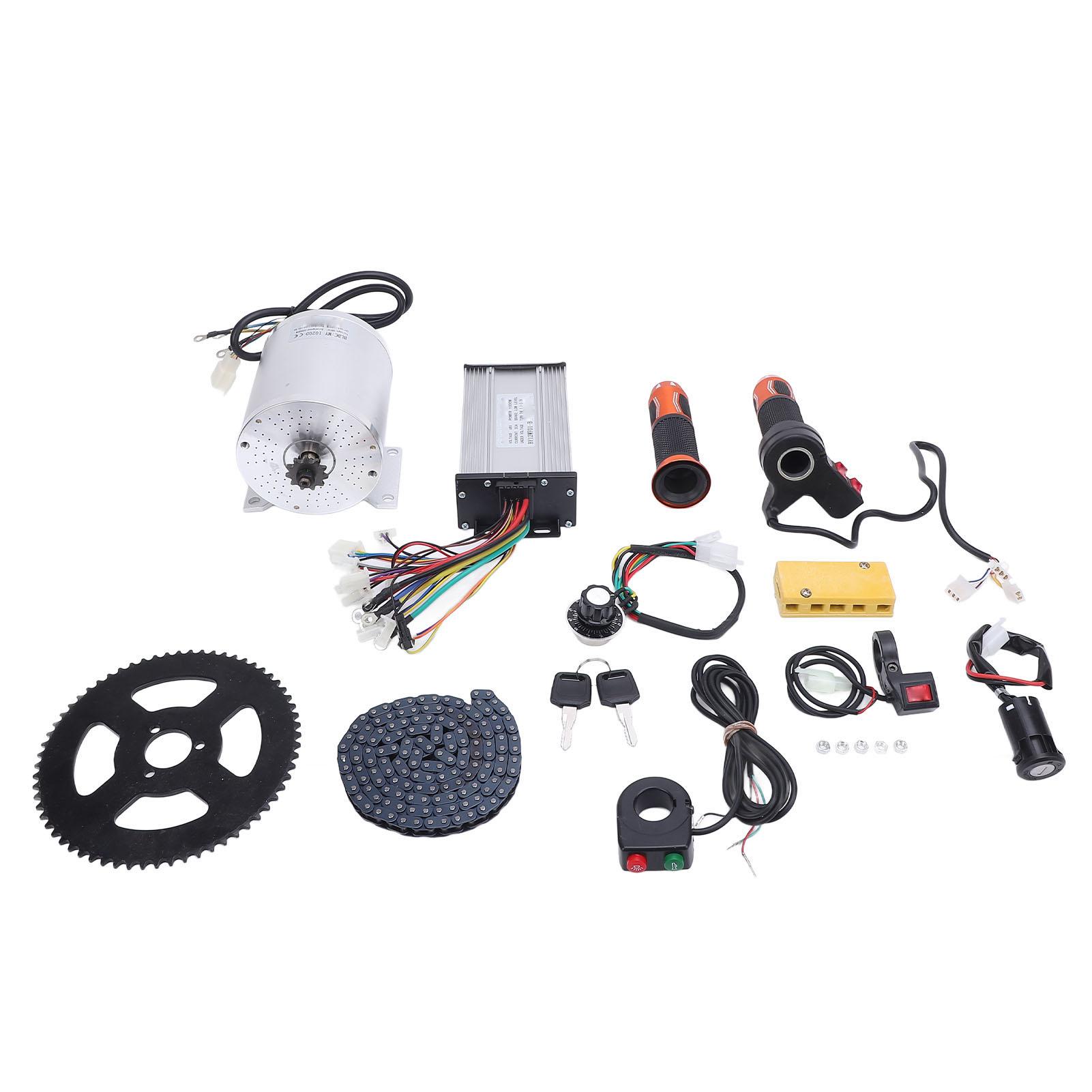 

Electric Brushless Direct Current Motor Kit 48V 1000W with Controller Throttle Scooter Motorcycle Conversion Parts