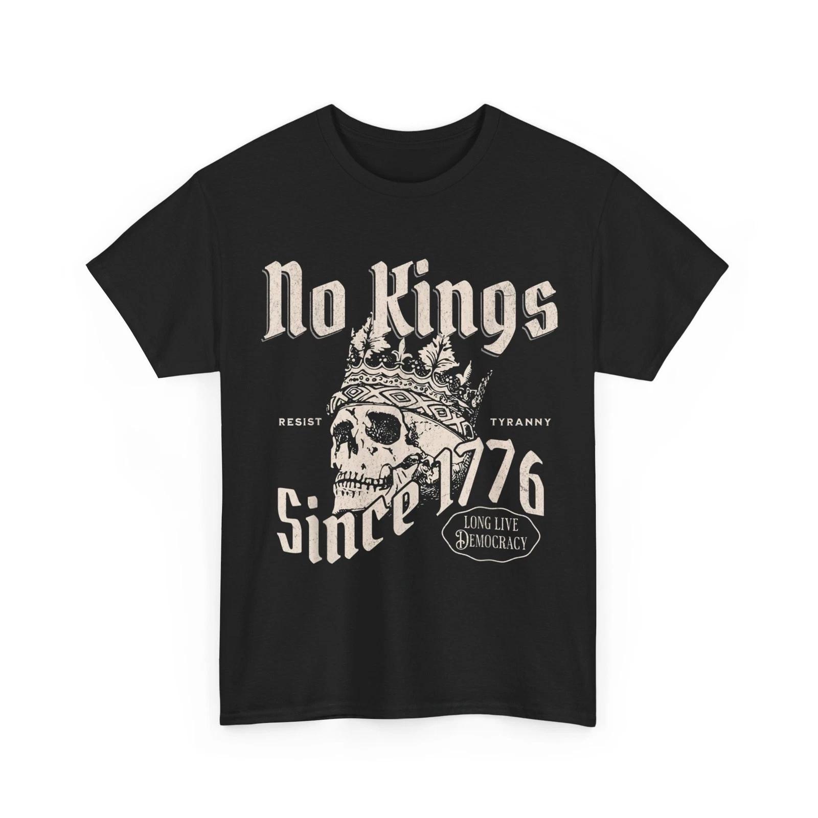 No Kings in America Since 1776 Patriotic Shirt L