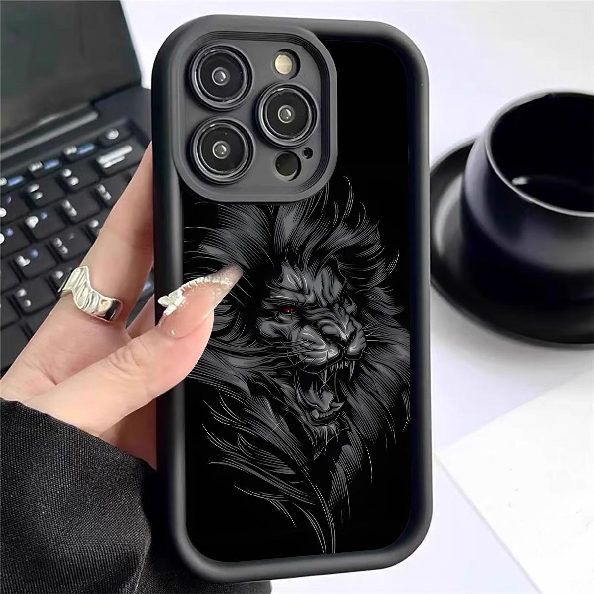 

Lion Head Sandstone Staircase Sky Eye Black iPhone 15/16/17 Protective Case Galaxy A03 чорний