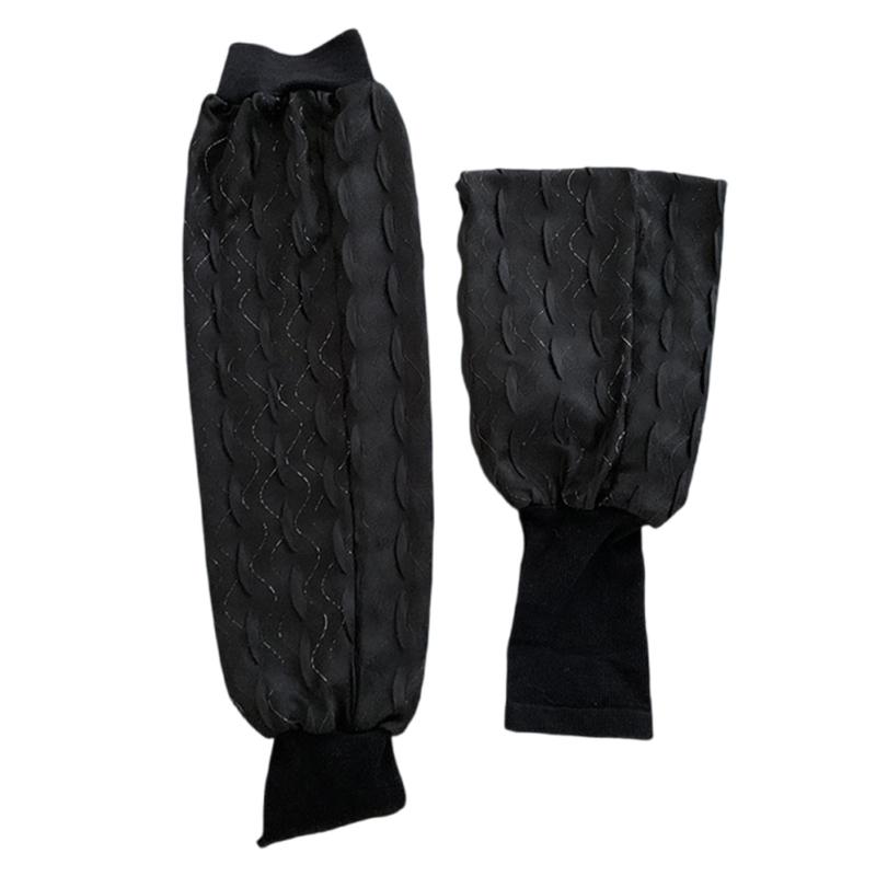 Women Fingerless Ice Silk Cooling Gloves Sunproof Arm Sleeves for Efficient Sun Protections and Everyday Use Armwear