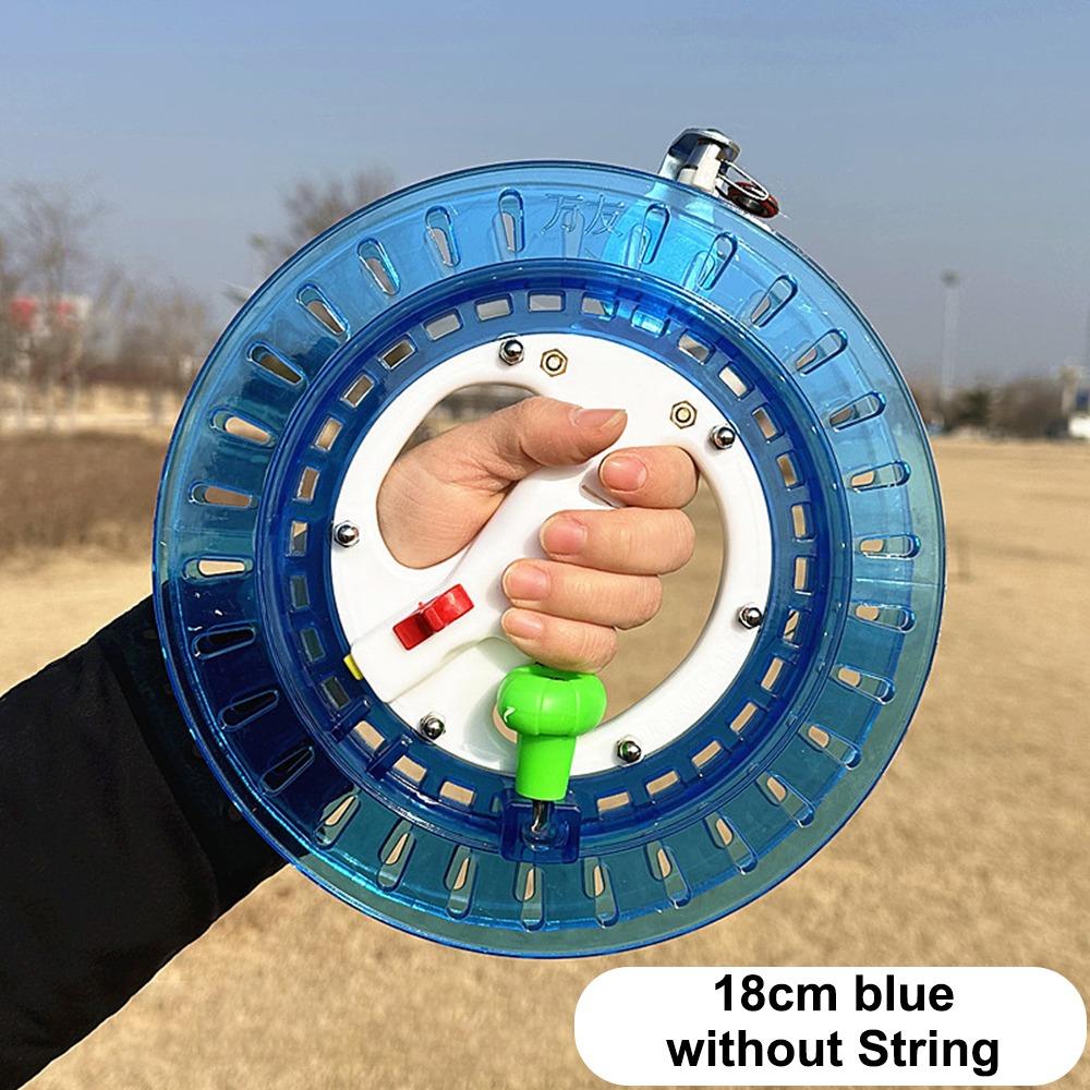 

18/20/22/26 см Катушка для кайта с леской Катушка для лески Уличная игра Летание на леске 18cm blue no string