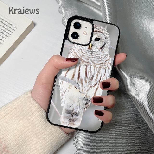 Krajews Tier Eulenaugen weiche Handyhülle Abdeckung Für iPhone 17 Air 16 15 14 plus 12 13 pro max Hülle Schale Fundas
