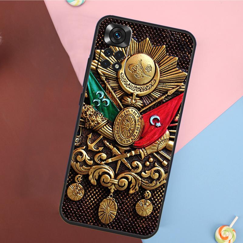 Ottoman Empire Coat Of Arms Cover For Xiaomi Redmi Note 13 Pro 14 12 11 9 10 9S 10S 11S 12S Redmi 14C 10C 12C 13C Case