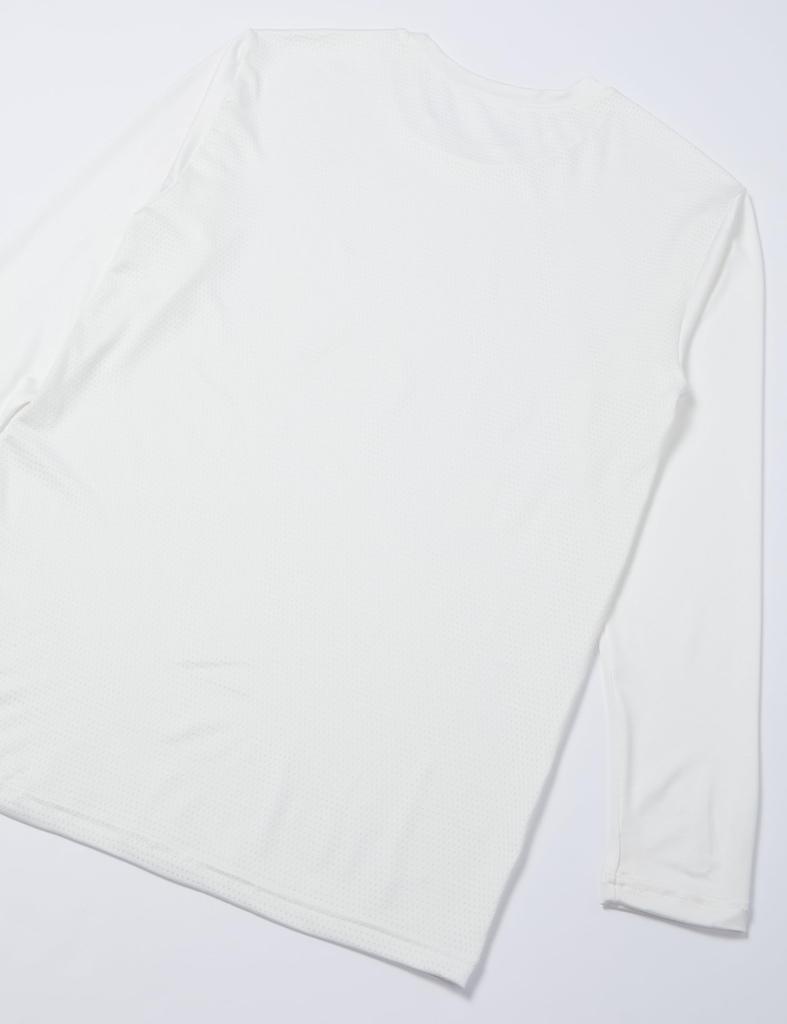 1PIU1UGUALE3 (Uno Piu Uno Uguale Tre) Men's Top, Bare Jersey, Full Mesh Front and Back, Long Sleeve Underwear