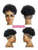 Large Curly Wigs With Headbands Attached For Black Women Synthitic Short Kinky Curly Wigs For Black Women With 2 Secure Clips