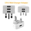 Universal Uk Wall Plug Power 3 Pin Adapter Charger With 1/2/3 Usb Ports Charging For Mobile Phone Tablets Portable Mini Wall Charger