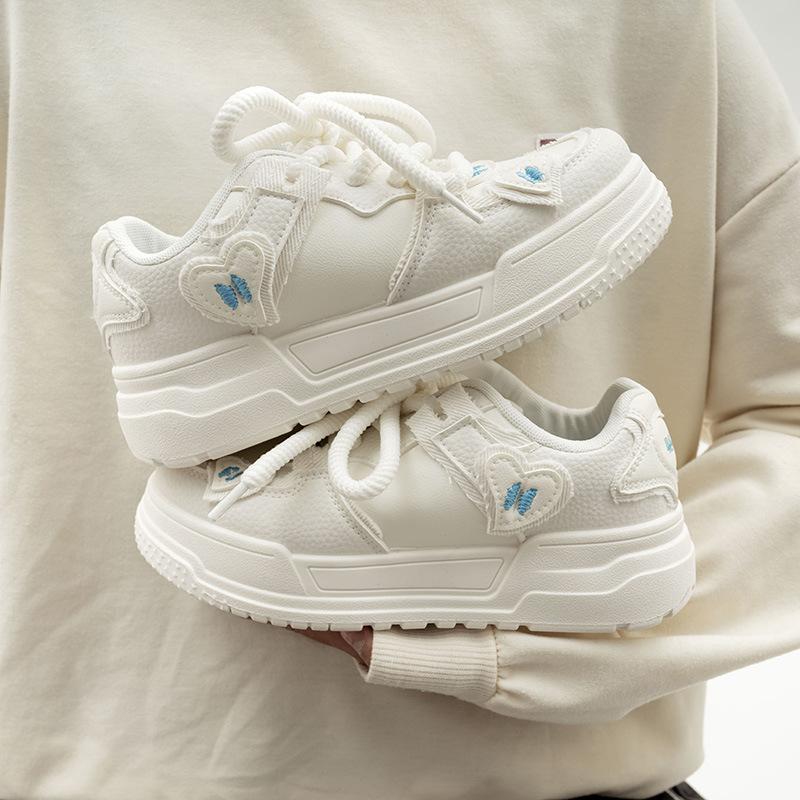 

Белые туфли с низким вырезом, подходящие ко всему, дышащие повседневные спортивные туфли, туфли с круглым носком 37