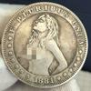 Antique Hobo Coin Sexy Beauty Silver Coin Copper Plated Silver To Make Old Collection Crafts Exquisite Gift