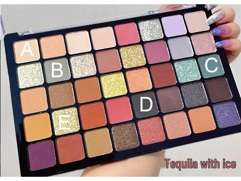 MGL40 Utopia Eyeshadow Palette: 40 Shimmer & Glitter Shades for Professional Stage and Smoky Makeup