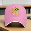 Love Jamaica Flag Design Golden Print Baseball Cap  Fashion Trucker Hat Summer Couple Women Outdoor Sport Baseball Caps