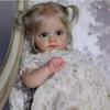 Realistic Silicones Baby Girl Doll 21inch with Flexible Joint for Kids Play Realistic Baby New Borns Asleep Toy Soft