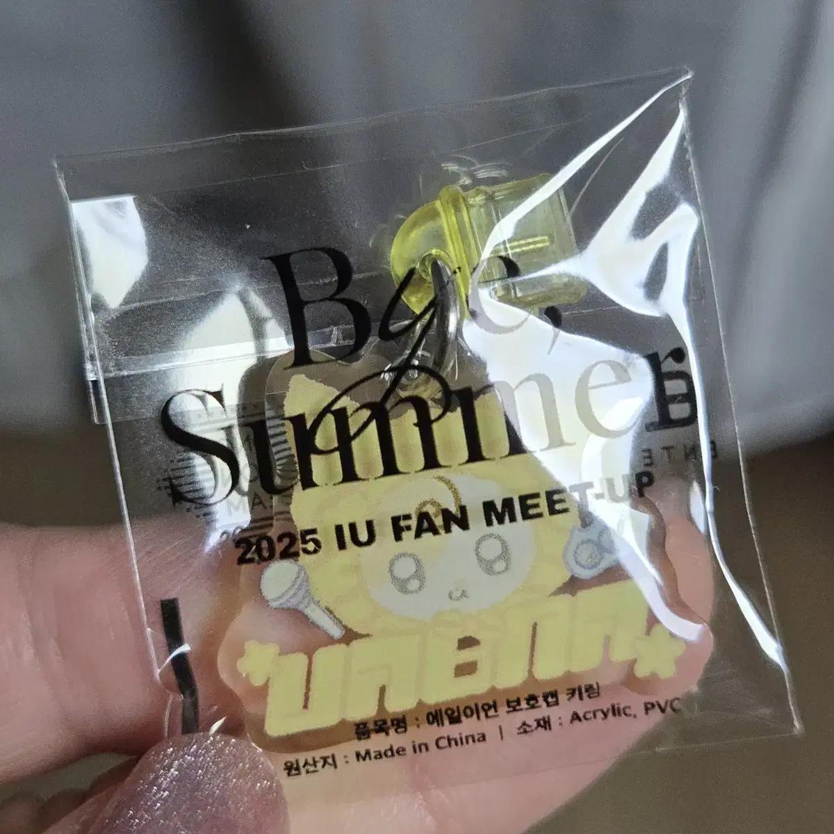 

Iu Early Received Keyring Aileon Protective Cap + Confetti