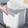 Wall Mounted Kitchen Bin Cabinet Trash Bin, Compact Hanging Garbage Can, Foldable Over The Door Space Saving Container for Bathroom Office And