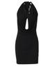 Plastics Dress With High Elasticity And Deep V Neck For Party And Street Style
