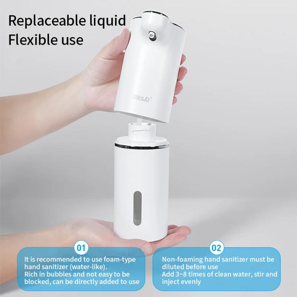 Automatic Foam Soap Dispensers Bathroom Smart Washing Hand Machine With USB Charging White High Quality ABS