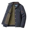 Spring and Autumn Middle-aged Men's Jacket Middle-aged and Elderly Dad's Lapel Solid Color Casual Jacket Men's Jacket