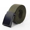 Men's Trendy Canvas Leather Belt with Automatic Buckle - Korean Style for Youth & Students