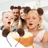 Braune Ohren Stirnband Verstellbar Niedlich Flauschig Lustige Ohren Haarreif Bären Kostüm Zubehör für Kinder Jugendliche Frauen Urlaub Weihnachten