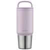 The-peacock Thermos Industry (The-peacock) [Handle, Dishwasher Safe] Peacock Water Bottle, Mug Bottle, 800ml, with Lid, Easy To Clean, Insulates Hot a