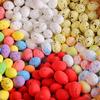 50 Pcs Easter Eggs, Reusable Easter Eggs, Colorful Mini Easter Eggs, DIY Easter Ornaments, Foam Easter Eggs For Wedding, Party Decor, Photography, Bas