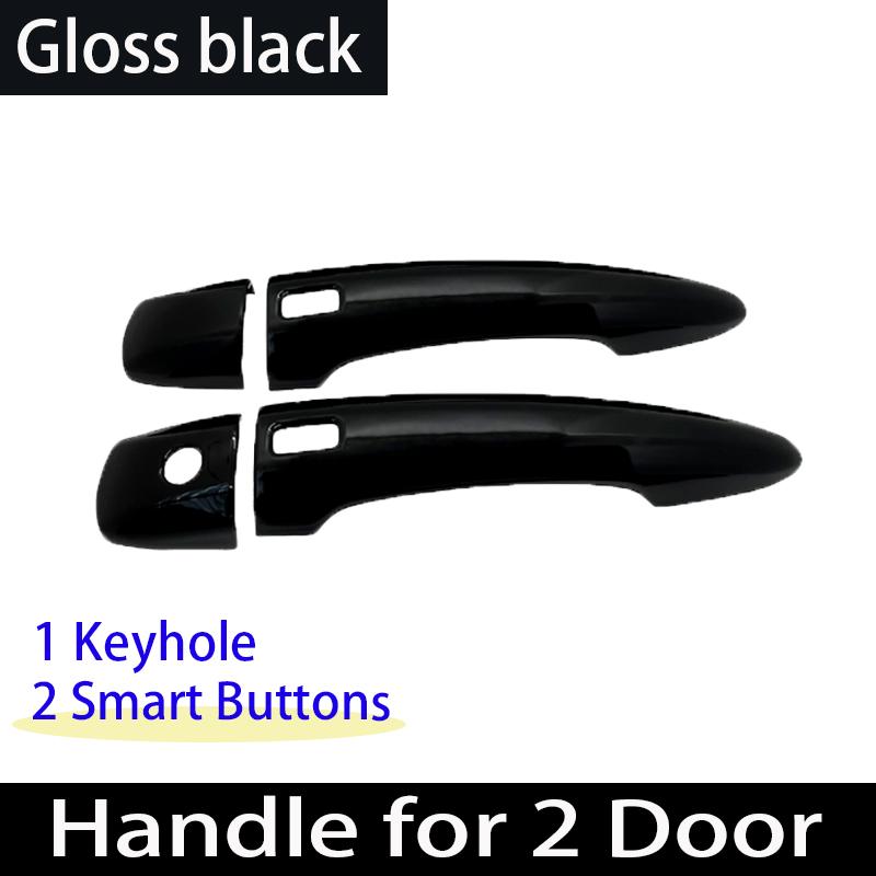 Chrome Gloss Black Door Handle For Nissan Juke F16 2     Carbon Fiber Exterior Decorate Car Accessories Stickers